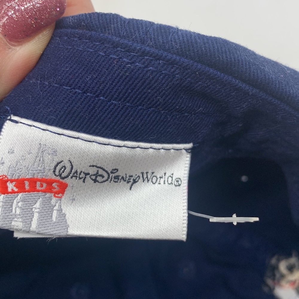 Walt Disney World NWT (size sticker) Youth XS Navy Blue Baseball Cap Mickey - Picture 7 of 8